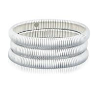 BONJOULRY Ensemble de bracelets à grosses perles dorées pour homme et femme avec chaîne serpent extensible et large