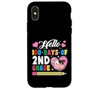 Bonjour 100 Jours d'amour des Vaches de 2e année, 100e Jour d'école Coque pour iPhone X/XS