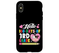 Bonjour 100 Jours d'amour des Vaches de 3e année, 100e Jour d'école Coque pour iPhone X/XS