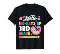Bonjour 100 Jours d'amour des Vaches de 3e année, 100e Jour d'école T-Shirt