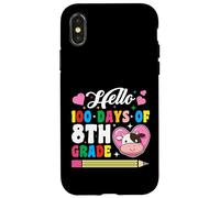 Bonjour 100 Jours d'amour des Vaches de 8e année, 100e Jour d'école Coque pour iPhone X/XS