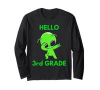 Bonjour, 3e année, Cute Dabbing Alien School Day Manche Longue