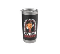 Bonjour à tout le monde Sécurité de l'information Cybersécurité Gobelet isotherme en acier inoxydable double paroi