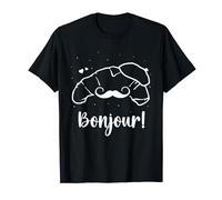 Bonjour Amoureux Croissants Mignon France Trip Croissant T-Shirt