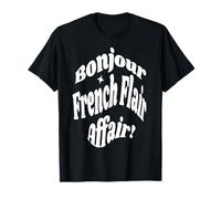 Bonjour au Style rétro Esprit français affirmé T-Shirt