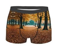 Bonjour Automne Print Boxer Anti-Irritation Caleçon Boxeur Fitted Caleçon Hommes M