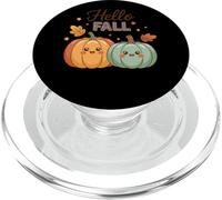 Bonjour Automne Visages Citrouille Mignon Vibes Automne PopSockets PopGrip pour MagSafe