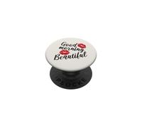 Bonjour, Beautiful Kiss Lips embellit sa journée PopSockets PopGrip Adhésif
