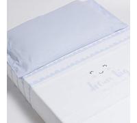 Bonjour Bebe - Set d'Ensemble et drap plat, 60 x 70 cm, M-XL, couleur BLEU