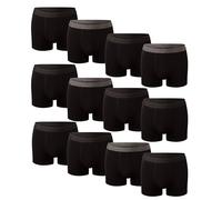 Bonjour Caleçons ajusté Hipsters pour Homme, L, Noir, Paquet de 12