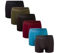 Bonjour Caleçonss Hipster (Lot de 6 et 12) en Coton de qualité supérieure, sous-vêtements ajustés pour Homme FONCÉ XXL