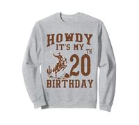 Bonjour, C'est Mon 20e Anniversaire, Western Cowboy, 20 Ans Sweatshirt