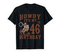 Bonjour, C'est Mon 46e Anniversaire, Western Cowboy, 46 Ans T-Shirt