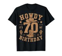 Bonjour, c'est mon 70e anniversaire, Western Cowboy, 70 ans T-Shirt