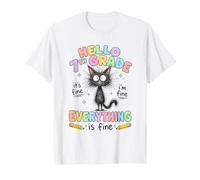 Bonjour, Chat Noir drôle de 7e année, il va Bien, Tout va Bien T-Shirt