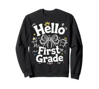 Bonjour, Coquette de première année, Retour à l'école, professeurs et Enfants Sweatshirt