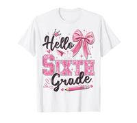 Bonjour Coquette Teacher Girl, sixième année, Premier Jour d'école T-Shirt