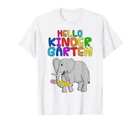 Bonjour éléphant de maternelle, premier jour d'école T-Shirt