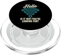 Bonjour, est-ce Que C'est WiFi, Vous recherchez Un Jeu de Mots Geek Amusant PopSockets PopGrip pour MagSafe