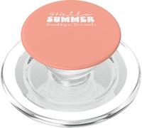 Bonjour Été Au Revoir École Lettrage Gras Fin De L'école PopSockets PopGrip pour MagSafe