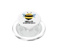 Bonjour Everybuzzy Funny Bee Pun PopSockets PopGrip pour MagSafe