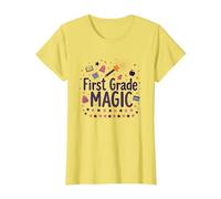Bonjour, Fille de 1re année, école de Magie de première année T-Shirt, Femme, Citron, XS