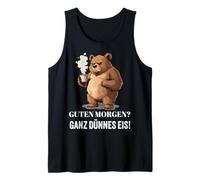 Bonjour Glace très Fine Moufle du Matin Fun Café Design Débardeur