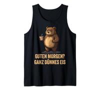 Bonjour - Glace très Fine (Ours) - Design de café Amusant Débardeur