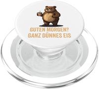 Bonjour - Glace très Fine (Ours) - Design de café Amusant PopSockets PopGrip pour MagSafe
