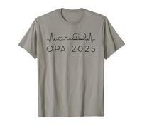 Bonjour grand-père 2025 rythme cardiaque avec bébé annoncer la grossesse T-Shirt