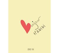 Bonjour Habibi: Romantic Sketchbook Gift, Love Notebook for Him or Her | 110 Blank Pages | Aesthetic Journal for Couples, Special Moments & Sweet Messages