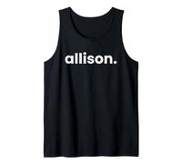 Bonjour, Je m'appelle Allison Débardeur