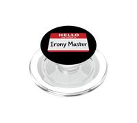 Bonjour, Je m'appelle Irony Master Funny PopSockets PopGrip pour MagSafe