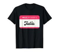 Bonjour, Je m'appelle Julia - Nom drôle de Julia T-Shirt Graphique avec Valeur