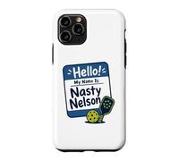 Bonjour, Je m'appelle Nasty Nelson Funny Pickleball Coque pour iPhone 11 Pro