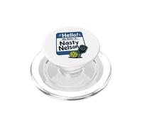 Bonjour, Je m'appelle Nasty Nelson Funny Pickleball PopSockets PopGrip pour MagSafe