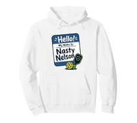 Bonjour, Je m'appelle Nasty Nelson Funny Pickleball Sweat à Capuche