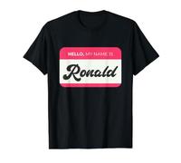 Bonjour, Je m'appelle Ronald - Nom drôle de Ronald T-Shirt Graphique avec Valeur