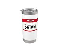 Bonjour, je m'appelle Satan Gobelet isotherme en acier inoxydable double paroi