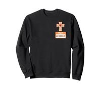 Bonjour, Je suis Blessed Christian Cross Thanksgiving Family Fun Sweatshirt