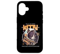 Bonjour, Je suis Space Kitty Sci FI Paws Planets Adventures Coque pour iPhone 16