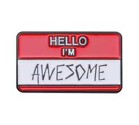 Bonjour, Je suis super Épinglettes en émail - Personnalisé, avec mon nom, Mieux ennuyeux que vous Broche Revers Badge Boîte de dialogue Amusante Bijoux Slogan, Normale, Métal non précieux