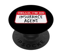 Bonjour, Je suis Un Agent d'assurance - Drôle PopSockets PopGrip Adhésif