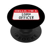 Bonjour, Je suis Un Agent de crédit - Drôle PopSockets PopGrip Adhésif