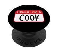 Bonjour, Je suis Un Cuisinier - Drôle PopSockets PopGrip Adhésif