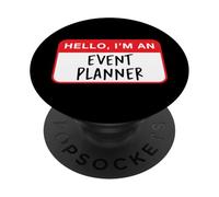 Bonjour, Je suis Un planificateur d'événements - Drôle PopSockets PopGrip Adhésif