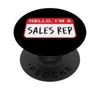 Bonjour, Je suis Un représentant Commercial - Drôle PopSockets PopGrip Adhésif