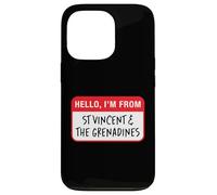 Bonjour, Je Viens de Saint-Vincent-et-Les Grenadines Coque pour iPhone 13 Pro