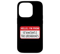 Bonjour, Je Viens de Saint-Vincent-et-Les Grenadines Coque pour iPhone 14 Pro