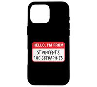 Bonjour, Je Viens de Saint-Vincent-et-Les Grenadines Coque pour iPhone 16 Pro Max